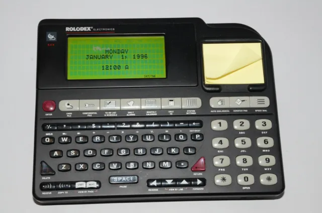 Rolodex Electronic Desktop Telephone Organizer 64k Model RF-4264 Tested Working