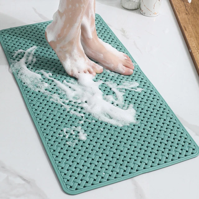 Alfombra de baño se adhiere bien, multifuncional, alfombra de ducha lavable a máquina, rápida