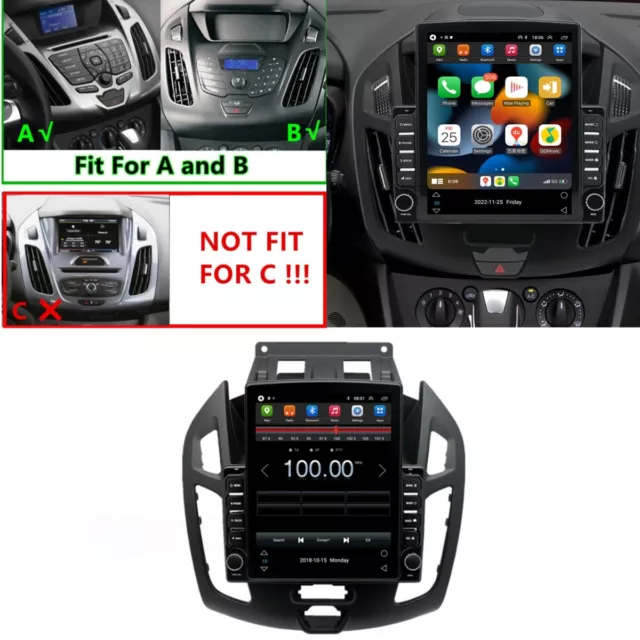 9" Android 13.0 Stereo Radio GPS Wifi For Ford Transit Connect 2014-2018 Carplay