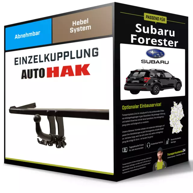 Abnehmbare Anhängerkupplung für SUBARU Forester 01.2008-02.2013 Typ SH Auto Hak