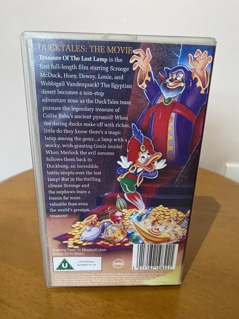 VINTAGE WALT DISNEY Classic VHS Ducktales The Movie Treasure Of The ...