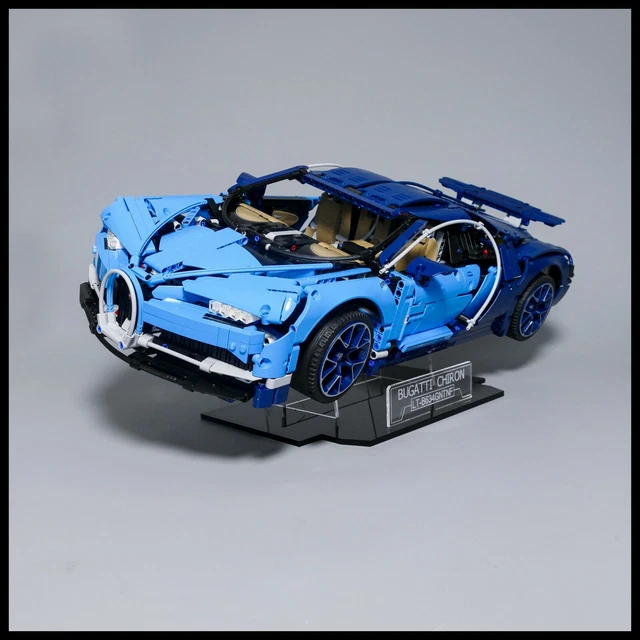BUGATTI CHIRON ACRYLIC Display Stand for Lego Technic model 42083 EUR