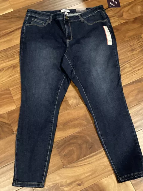 AVA & VIV Ankle Skinny Stretch High Rise Women's Jeans Sz 18W