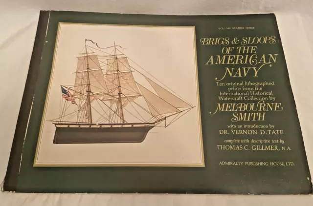 10 Lithograph Prints Melbourne Smith Vol #3 Briggs & Sloops Of The American Navy