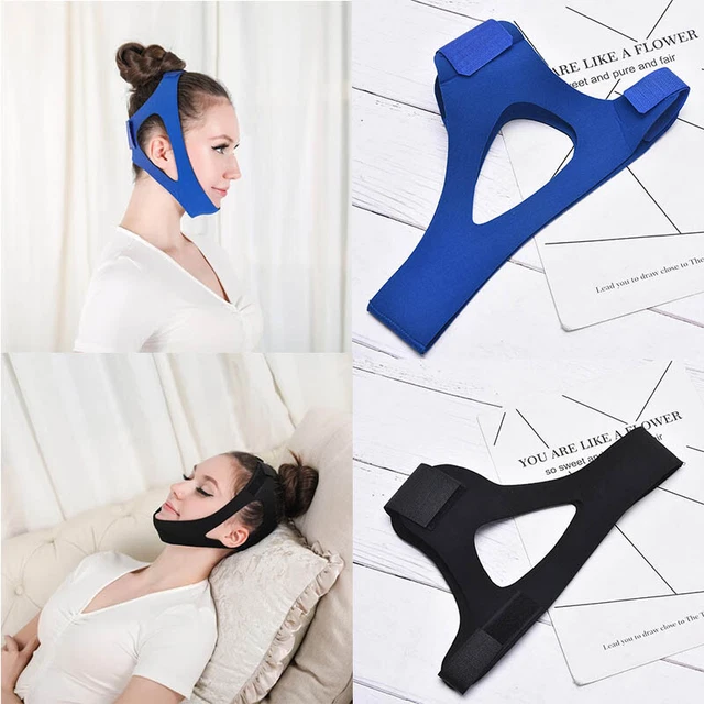 Correa triangular para mentón cinturón antirronquidos correas de soporte para dormir ayuda nocturna TooAT$v