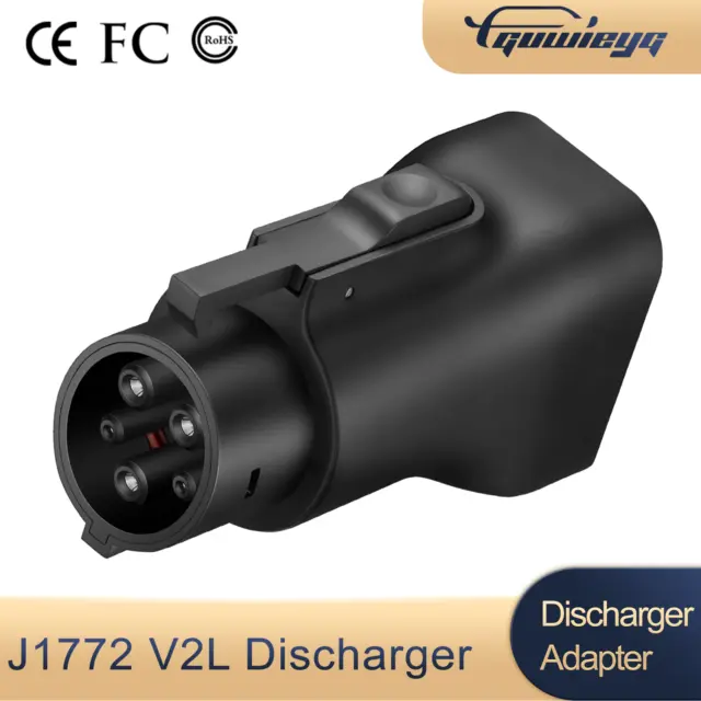 GUWIEYG EV Charger Type 1 J1772 V2L  16A EV Discharge Plug Adapter for Outdoor