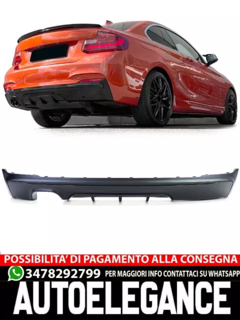 Diffusore posteriore Performance Nero opaco adatto per BMW Serie 2 F22 F23 220 2