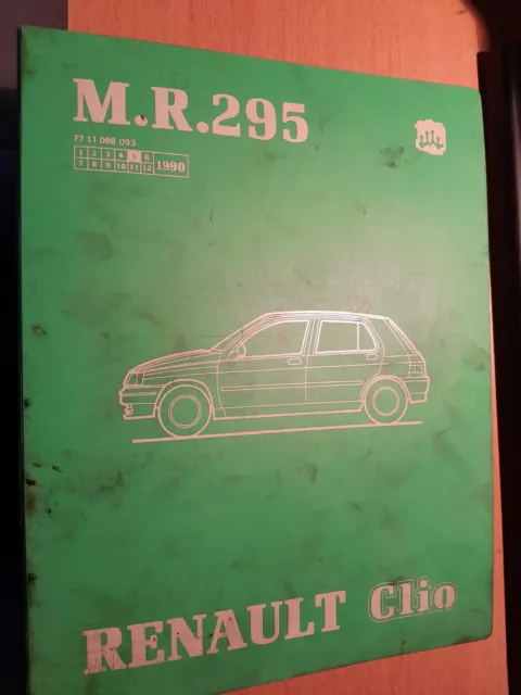 Renault CLIO 1 - 1990 : manuel réparation atelier MR295