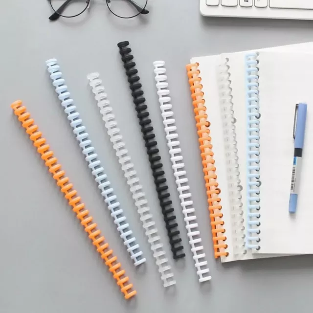 10pcs Binding Strip Notebook Binding Clip  Scrapbook Album Notebook Decument