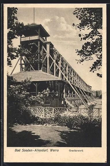 Bad Sooden-Allendorf /Werra, Das Gradierwerk, Ansichtskarte 1937