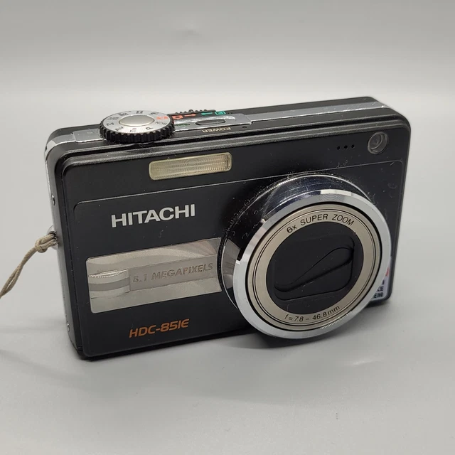 Hitachi HDC-851E 8.1MP Compact Digital Camera Black Tested