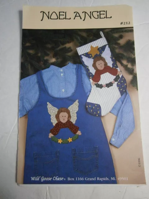 Noel Angel Christmas Applique Sewing Craft Pattern Christmas Stocking & Jumper