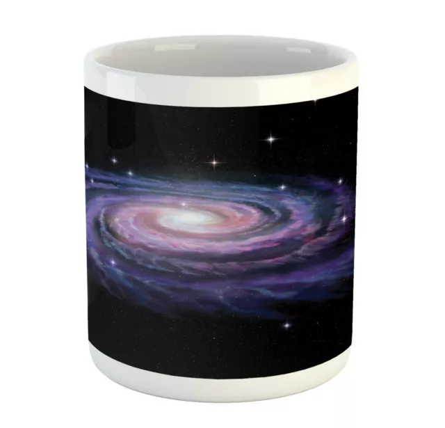 Ambesonne Galaxy Outer Space Ceramic Coffee Mug Cup for Water Tea Drinks, 11 oz