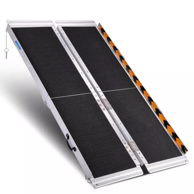 Altus Portable Wheelchair Ramp Aluminium Folding Handicap Ramp Non-Slip surface