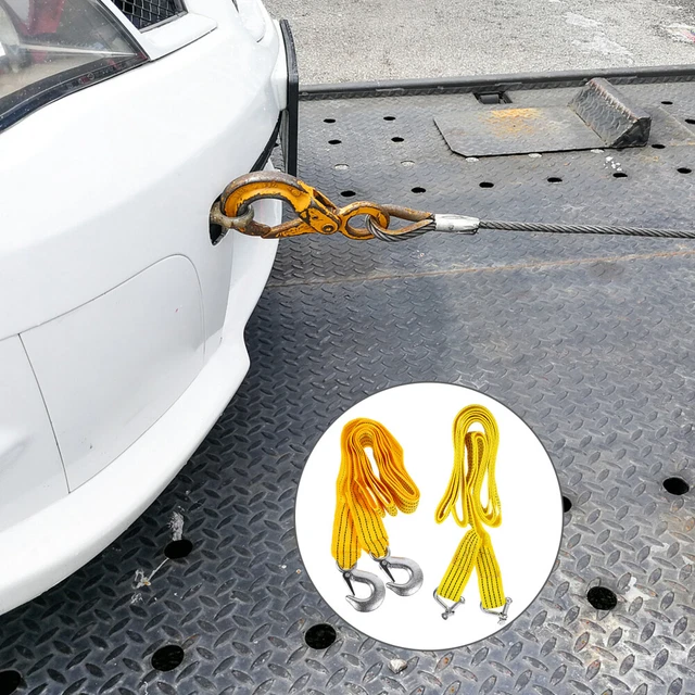 2 pz cavo di traino corda in nylon cinghia di traino kit di recupero auto cinghia di traino
