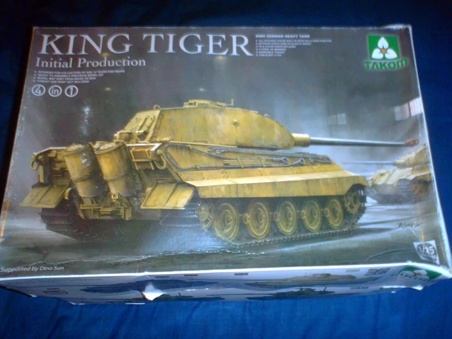 TAKOM 1/35 SCALE Wwii German Heavy Tank King Tiger Porsche Turet Init ...