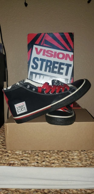 Baskets MISFITS Draven X Vision Street Wear - Taille US 9 Homme - Toile Blanche Rétro Style Skate - NEUF