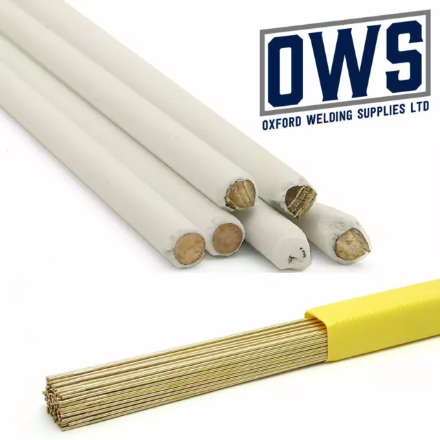 Silicon Bronze brazing rods. Non flux. Flux coated. Flux impregnated EN1044