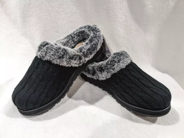 Skechers BOBS Women's Keepsakes Ice Angel Black Clog Slippers - Size 7/8/10 NWB