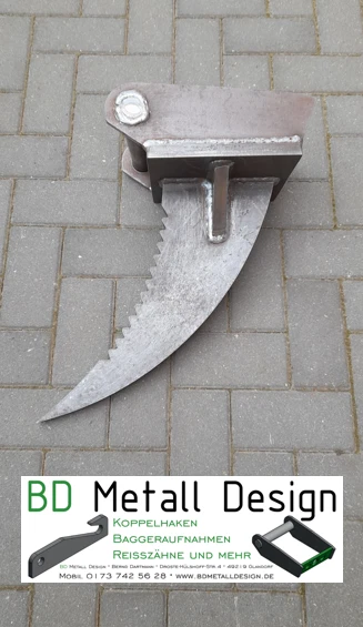 Reißzahn, Wurzelzahn, Rodezahn für Bagger MS01 Größen wählbar