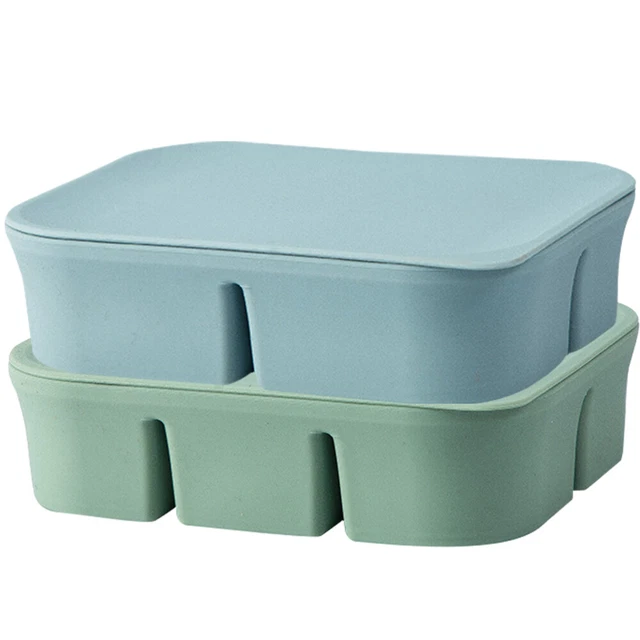 2 piezas Refrigerador de silicona para bebé Caja de hielo para el hogar Alimentos diarios Bebé