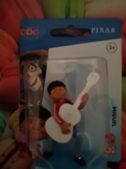 Disney Pixar Coco - 2" Miguel With Guitar Mattel Micro Figure Cake Topper - Nip