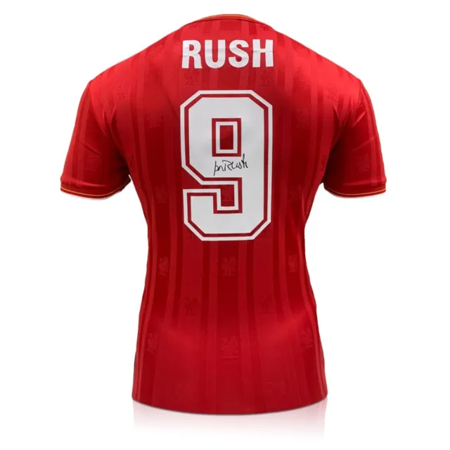 Ian Rush Back Signed Liverpool 1985-86 Football Shirt: 9