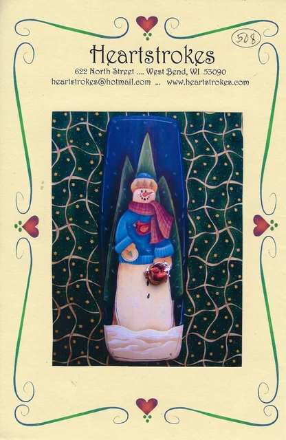 Schneemann Mit Kranz Und Vogel Karen Brockman Dekorativ Malen Muster Paket