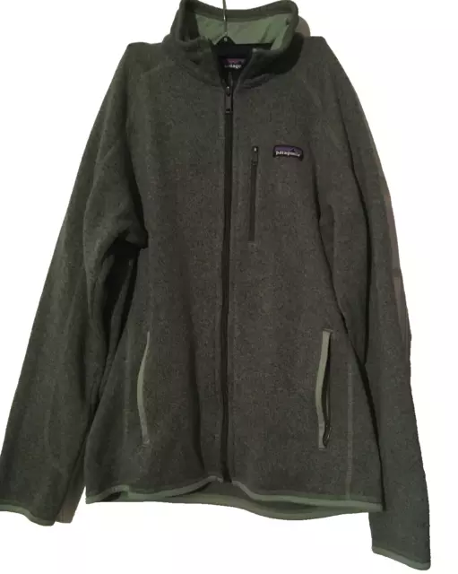 PATAGONIA MEN'S BETTER Sweater Fleece Jacket Pesto Green Size Medium ...