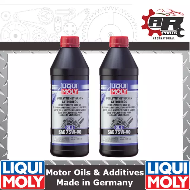 LIQUI MOLY - Fully Synthetic Gear Oil - 75w90 - GL5 - 1L - 1414 x2 £39.95 -  PicClick UK