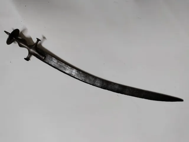 1900 Damascus Saber Sabre Sword Antique Vintage Rare Collectible