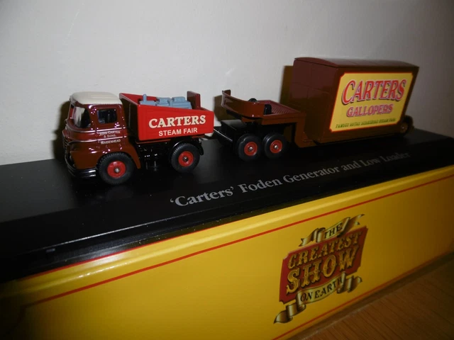 Corgi Atlas 1/76 Foden Generator Truck & Low Loader Trailer Carters Steam Fair