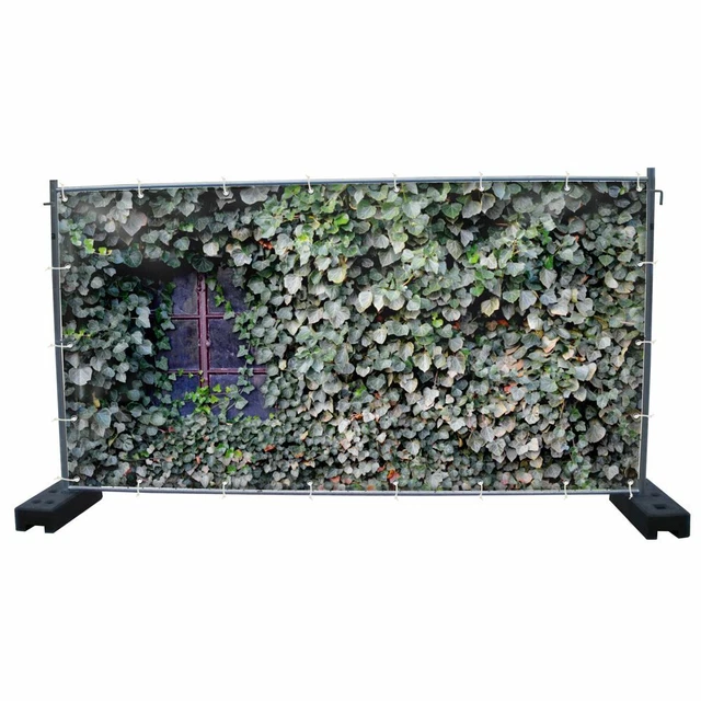 340 x 173 cm | Hecke Bauzaunbanner, Garten, Sichtschutz (1850)