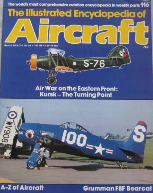 ENCYCLOPEDIA OF AIRCRAFT Issue 116 Grumman F8F Bearcat cutaway drawing ...