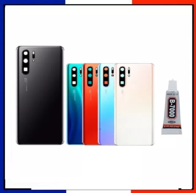 Vitre arrière pour Huawei P30 PRO/P30 LITE Coque cache batterie Lentille+Adhésif