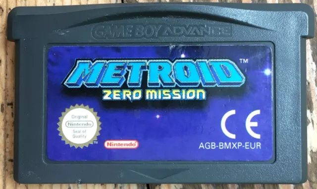 Cartouche Seule Metroid Zero Mission 100% Originale Gameboy Advance Gba Pal Euro