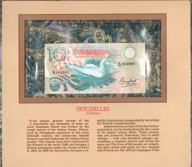 Most Treasured Banknotes Seychelles 1979 10 Rupees P-23a  UNC D164801