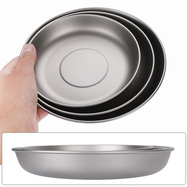 Set di piatti e ciotole in plastica, set di stoviglie riutilizzabili per campeggio, picnic, set di posate per feste, infrangibili e leggeri (colore scuro