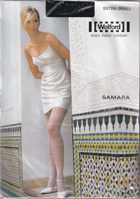 Collants Wolford Adelia Noir - Taille XS - Open-knit Fantaisie - Neuf Avec étiquettes