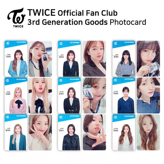 TWICE 3rd Fan Club ONCE Official Photocard ID Photocard Set Mina Sana Momo KPOP