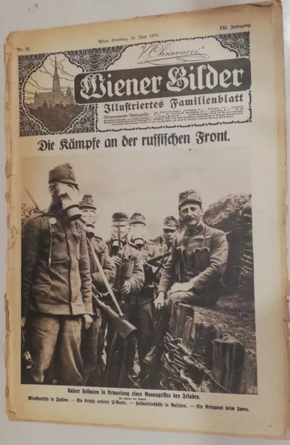 rivista WIENDER BILDER 25 Wien 1916 ww1 fronte russo foto