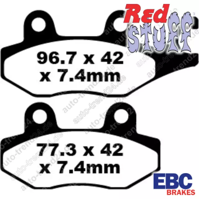 EBC Redstuff Bremsbeläge u.a.: Benzhou YY125T-10, Bj. 2008-2014