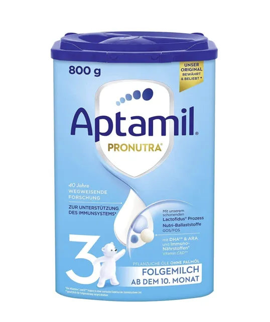 1x 800g Aptamil Pronutra Advance 3 Folgemilch ab 10. Monat Pulver NEU MHD 12/24