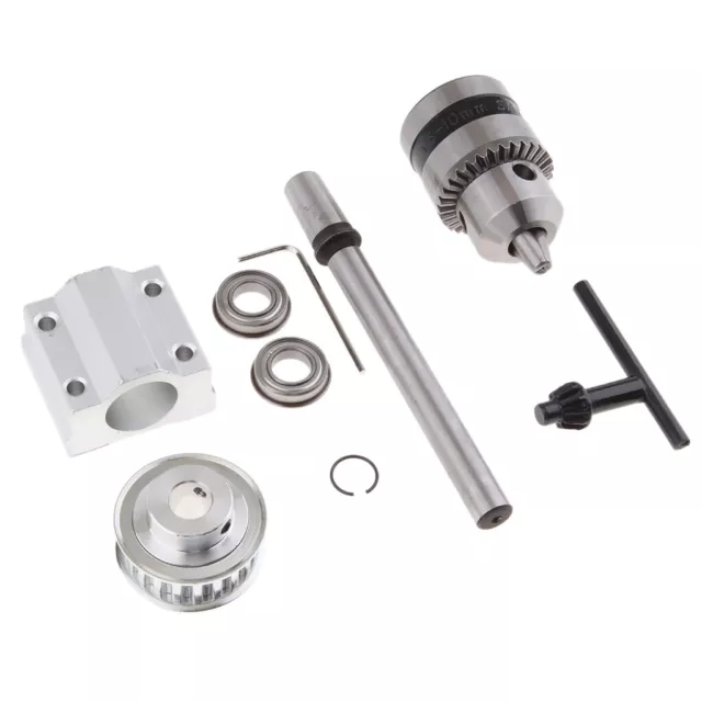 B12 Drill Chuck Set No Power Spindle Assembly Small Lathe Accessories Trimming