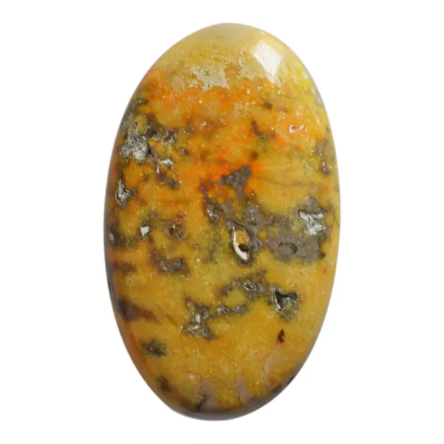 13 Cts Genuine Indonesian Bumble Bee Jasper Loose Gemstone Oval Cabochon