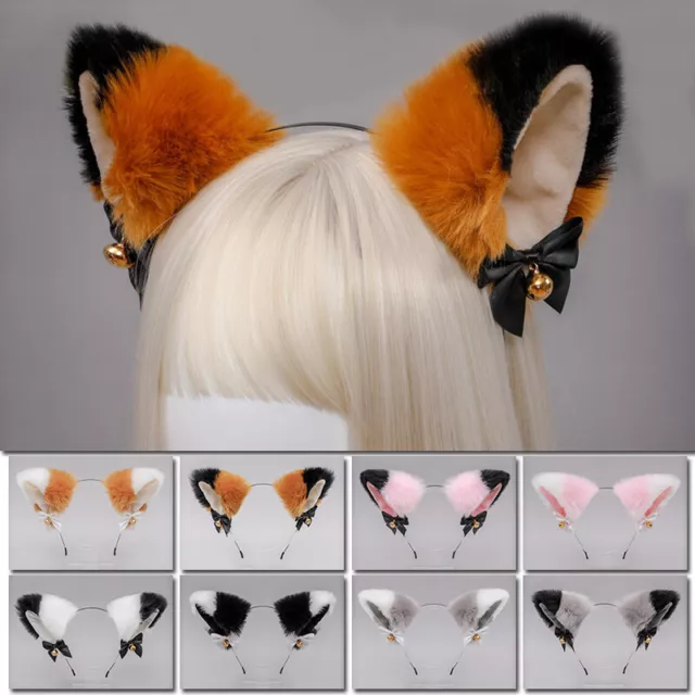 Cosplay Cat Fox Ears Plush Head Band Hairband Girl Hair Acces Party Costume Gift