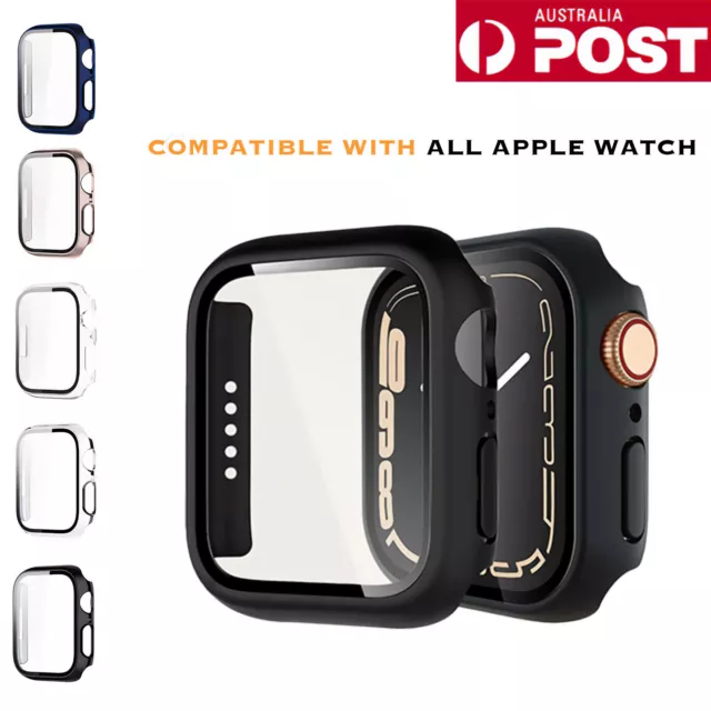 For Apple Watch iWatch Ultra 8 SE 7 6 5 38/40/44/41/45/49 Screen Protector Cases