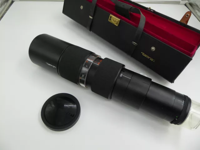 Tamron f= 200-500mm 1:6.9 Adaptall 2  ZOOM Lens for nikon ai  canon fd cased