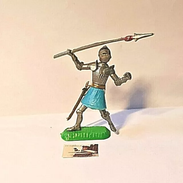 Soldatino Toy Soldier Nardi Italy Deposè Medievale Swoppet plastica cm 8