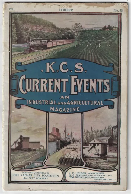 KANSAS CITY SOUTHERN RAILWAY KCSR Promotional Magazine 1911 Agriculture
